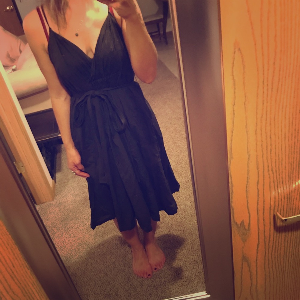 Brown gap dress